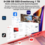 bvate 14-Zoll-Laptop-Computer, 8 GB DDR4, Quad-Core N5095 CPU Notebook Notebook – Bild 3