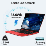 bvate Laptop, 14 Zoll, N4020, 6GB RAM, 256GB/1TB SSD Notebook Notebook – Bild 4