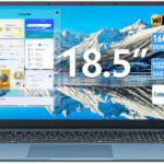 MENGHU 18,5" Business Laptop Windows 11, Intel Celeron i3-10100Y, 1024GB SSD Notebook