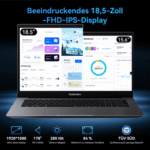 blackview 18.5" Laptop, Intel Core N150 16GB RAM 512GB SSD, Windows 11 Notebook – Bild 2