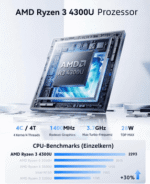 ACEMAGIC 18.5 Zoll FHD Notebook, AMD Ryzen 3, 16GB RAM, 512GB SSD Notebook – Bild 2