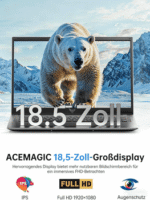 ACEMAGIC 18.5 Zoll FHD Notebook, AMD Ryzen 3, 16GB RAM, 512GB SSD Notebook – Bild 3
