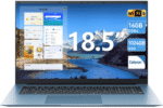 MENGHU 18,5-Zoll FHD Laptop, 16GB RAM 1TB SSD, Sicherheitsschloss, RJ45, HDMI Notebook