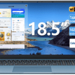 MENGHU 18,5-Zoll FHD Laptop, 16GB RAM 1TB SSD, Sicherheitsschloss, RJ45, HDMI Notebook