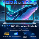 MENGHU 18,5-Zoll FHD Laptop, 16GB RAM 1TB SSD, Sicherheitsschloss, RJ45, HDMI Notebook – Bild 2