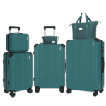 VALLSERO Trolleyset LG2 Hartschalen-Koffer set Rollkoffer, Reisekoffer, , Handgepäck 4 Rollen, ABS-Material, TSA Zollschloss, 6-teiliges Set