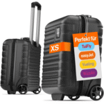 Travely Koffer Polycarbonat Koffer - Reisekoffer, Hartschalenkoffer, Trolley, 2 Rollen, Handgepäck Koffer 40x30x20cm