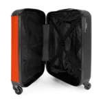 NoBoringSuitcases.com© Hartschalen-Trolley Rot und rosa Zitat 'hola' 55x35x20cm, 4 Rollen, Handgepäck Koffer & Trolleys, Luggage, Reisekoffer Frauen – Bild 4