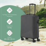 travelite Hartschalen-Trolley BALI, in verschiedenen Größen und Farben, 4 Rollen, Hartschallenkoffer Reisegepäck Reisekoffer TSA Schloss – Bild 3