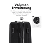 Flexot Hartschalen-Trolley F-3045 – Kofferset – ABS-Hartschale, 4 Rollen, Robuster und moderner Koffer mit vier 360° Rollen und Zahlenschloss – Bild 3