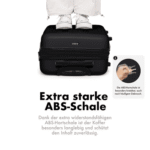 Flexot Hartschalen-Trolley F-3045 – Kofferset – ABS-Hartschale, 4 Rollen, Robuster und moderner Koffer mit vier 360° Rollen und Zahlenschloss – Bild 4