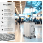 tectake Trolley Aluminium Boardtrolley, 4 Rollen, eloxierte Aluminiumlegierung – Bild 2