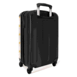 NoBoringSuitcases.com© Hartschalen-Trolley Beige mit gelben Palmen 55x35x20cm, 4 Rollen, Handgepäck Koffer & Trolleys, Luggage, Reisekoffer Frauen – Bild 3