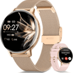 SWGOTA 2026 NEW Smartwatch Damen Fitnesstracker Uhr mit Anrufe,Pulsuhr,SpO2 Smartwatch , Smartwatch für Damen mit Blutdruck,Schlafmonitor,Zyklus,2 Armbänder