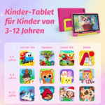 BUFO 10 Zoll 20GB RAM+64GB ROM 1280x800 HD-Display Android15 Kinder Tablet – Bild 5