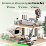 Adormii Akku-Hand-und Stielstaubsauger Akku Staubsauger,Staubsauger Kabellos 50kPa/50Min,GreenEye-Technologie, beutellos, Selbststehendes Design,Staubsauger für Tierhaare,Teppich und Hartboden – Bild 3