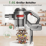 Adormii Akku-Hand-und Stielstaubsauger Akku Staubsauger,Staubsauger Kabellos 50kPa/50Min,GreenEye-Technologie, beutellos, Selbststehendes Design,Staubsauger für Tierhaare,Teppich und Hartboden – Bild 5