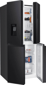 Hanseatic Multi Door HCDB18080DWDBI, 180 cm hoch, 79 cm breit, NoFrost, Wasserspender, Display, Türalarm – Bild 3