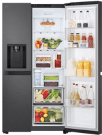 LG Side-by-Side GSLC41EPPE, 179 cm hoch, 91,3 cm breit, Total No Frost, LINEARCooling, Multi-Airflow, Integrierter Wassertank – Bild 5