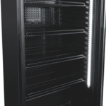 GastroHero Getränkekühlschrank GKS-230 Flaschenkühlschrank, Glastür & LED, abschließbar schwarz, 146.7 cm hoch, 53 cm breit, doppelverglaster Isolierglastür, Temperaturbereich: 0 °C bis +8 ° – Bild 4