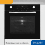 exquisit Einbau-Mikrowelle, Mikrowelle, Mikrowelle + Grill, Mikrowelle + Heißluft, Grill, Auftau-Programm, Mikrowelle + Grill + Umluft, Grill + Umluft, 72,00 l, Timer, Kindersicherung, 5 Leistungsstufen, Kombinationsgerät – Bild 3