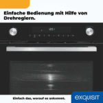 exquisit Einbau-Mikrowelle, Mikrowelle, Mikrowelle + Grill, Mikrowelle + Heißluft, Grill, Auftau-Programm, Mikrowelle + Grill + Umluft, Grill + Umluft, 72,00 l, Timer, Kindersicherung, 5 Leistungsstufen, Kombinationsgerät – Bild 4