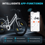 HITWAY E-Bike Cityrad 27,5 Zoll Elektrofahrrad für Damen Herren, Pedelec mit 36V 13Ah Akku, 1 Gang, 250W Heckmotor, 468 Wh, E-fahrräde, E-Citybike mit Schloss, Pumpe, APP – Bild 4