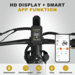 HITWAY E-Bike Pedelec 26 *3,0 zoll Elektrofahrrad mit Samsung 48V18Ah Akku bis zu 120km, 7 Gang shimano shimano Schaltwerk, Kettenschaltung, Heckmotor, 864 Wh, StVZO Pedelec, Tiefeinstieg für Damen Herren mit APP Funktion – Bild 5