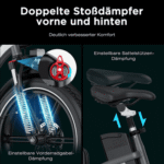 HITWAY E-Bike Faltrad 20*4,0 zoll Elektrofahrrad mit 48V18Ah Akku bis 70-140km, 7 Gang shimano shimano Schaltwerk, Kettenschaltung, Heckmotor, 864 Wh, Pedelec E Mountainbike mit StVZO APP NFC – Bild 3