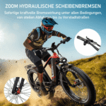 DUOTTS E-Bike Cityrad F26lite 48V 18Ah 864Wh 100km Reichweite 20x4,0Reifen7Gang Elektrisches, 7 Gang Shimano Schaltwerk, Kettenschaltung, Heckmotor, 864 Wh, Fat-Tire E-Mountainbike – Bild 5