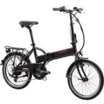 Tretwerk E-Bike Klapprad Carter, 7 Gang Shimano Tourney Schaltwerk, Kettenschaltung, Heckmotor, E Bike Klapprad 20 Zoll Pedelec 150-180cm Elektrofahrrad 7 Gang StVZO