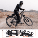 RCB E-Bike Pedelec G5 für Stadt und Gelände,27,5 Zoll Herren Elektrofahrrad,13Ah,40-70 km, 7 Gang, Kettenschaltung, Heckmotor, 468 Wh, APP, ebike Herren, Gepäckträger hinten – Bild 3