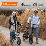 EVERCROSS TECH E-Bike EK5 Faltbares E-Fahrrad,klapprad Riemenantrieb,Pedelec, 36V 13AH, Heckmotor, 468 Wh, Heckmotor, 15/20/25 KM/H, bis 35-60km, ebike Herren/Damen – Bild 3
