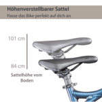 AGON E-Bike Mountainbike Alpha, 10 Gang Deore SGS T6000 Schaltwerk, Kettenschaltung, Heckmotor, 540 Wh, Pedelec, Elektrofahrrad für Damen u. Herren, MTB – Bild 4