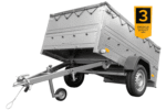 Anhänger kippbar Garden Trailer 201 KIPP mit zusätzlichen Bordwänden, Stützrad und Flachplane-Neu – [LTG_SITE_NAME] – Bild 2