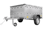 Anhänger kippbar Garden Trailer 201 KIPP mit zusätzlichen Bordwänden, Stützrad und Flachplane-Neu – [LTG_SITE_NAME] – Bild 4