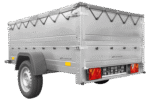 Anhänger kippbar Garden Trailer 201 KIPP mit zusätzlichen Bordwänden, Stützrad und Flachplane-Neu – [LTG_SITE_NAME] – Bild 5