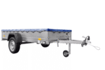 Einachs-tieflader Garden Trailer 264 Kipp Mit Stützrad, Querstreben Und Blauer Flachplane-Neu – Bild 3