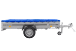 Einachsanhänger 264×150 UNITRAILER GARDEN 265 KIPP mit einem Flachplanenträger und blauer Plane-Neu – Bild 4