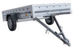 Einachsiger PKW-Anhänger 264×150 Unitrailer Garden Trailer 265 KIPP-Neu