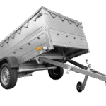 Faltbarer Pkw Anhänger Garden Trailer 230 KIPP mit zusätzlichen Bordwänden, Stützrad, Flachplane und Planenträgern]-Neu