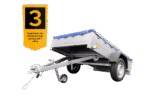 Garden Trailer 201 KIPP mit Flachplane, Stützrad und Planenträgern-Neu – Bild 3
