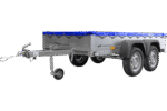 Garden Trailer 264/2 Kipp Mit Stützrad, Planenträger Und Blauer Flachplane-Neu