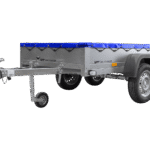 Garden Trailer 264/2 Kipp Mit Stützrad, Planenträger Und Blauer Flachplane-Neu