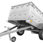 Kippbarer Pkw Anhänger Garden Trailer 200 KIPP mit zusätzlichen Bordwänden, Stützrad und Flachplane-Neu