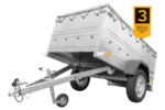 Kippbarer Pkw Anhänger Garden Trailer 200 KIPP mit zusätzlichen Bordwänden, Stützrad und Flachplane-Neu – Bild 2
