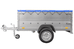 Kippbarer Pkw Anhänger Garden Trailer 200 KIPP mit zusätzlichen Bordwänden, Stützrad und Flachplane-Neu