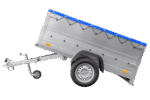 Kippbarer Pkw Anhänger Garden Trailer 200 KIPP mit zusätzlichen Bordwänden, Stützrad und Flachplane-Neu – Bild 2