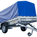 Langer PKW-Anhänger Garden Trailer 264 KIPP mit Hochplane, Spriegel und Stützrad-Neu