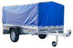 Langer PKW-Anhänger Garden Trailer 264 KIPP mit Hochplane, Spriegel und Stützrad-Neu – Bild 5